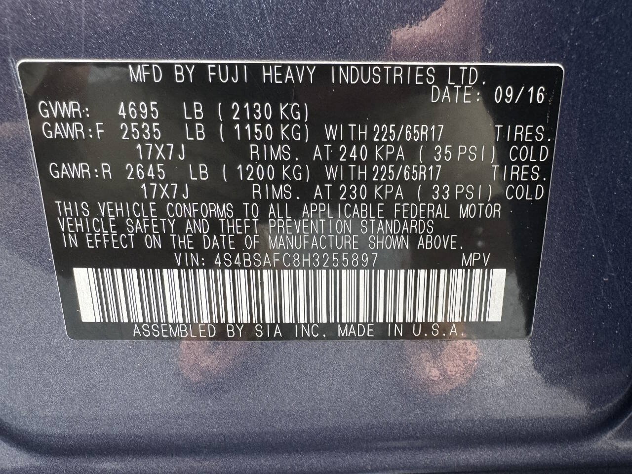 Used 2017 Subaru Outback 2.5i Premium AWD/4WD image 29