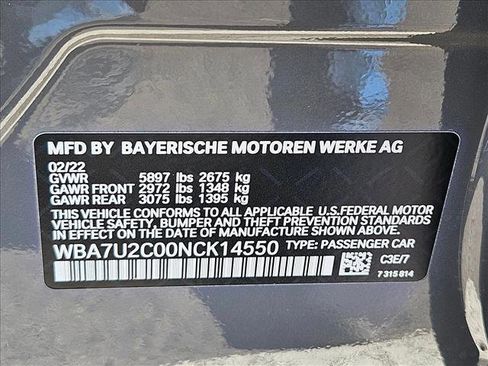 Certified 2022 BMW 750i xDrive w/ Executive Package image 22