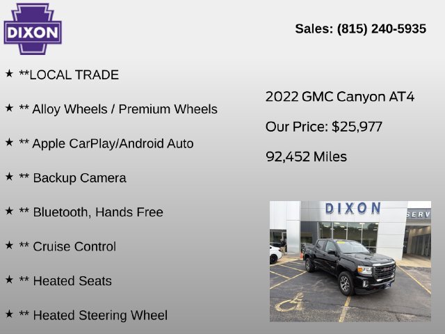 Used 2022 GMC Canyon AT4 w/ Trailering Package AWD/4WD image 4