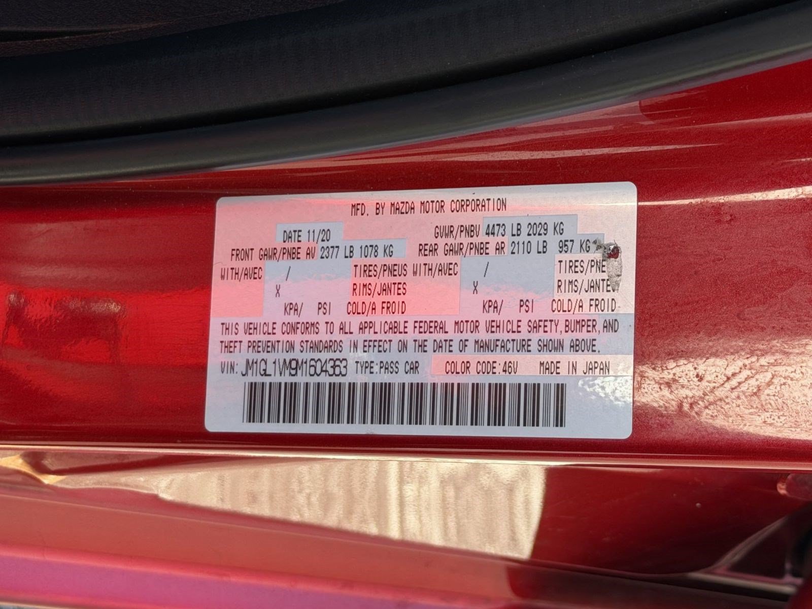 Used 2021 MAZDA MAZDA6 Touring FWD image 25