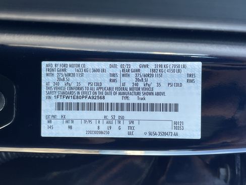 Used 2023 Ford F150 Platinum w/ Equipment Group 701A High image 12