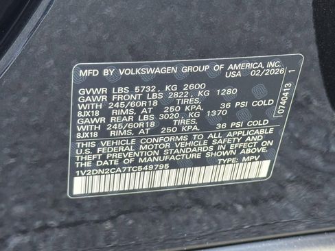 New 2026 Volkswagen Atlas SE image 16