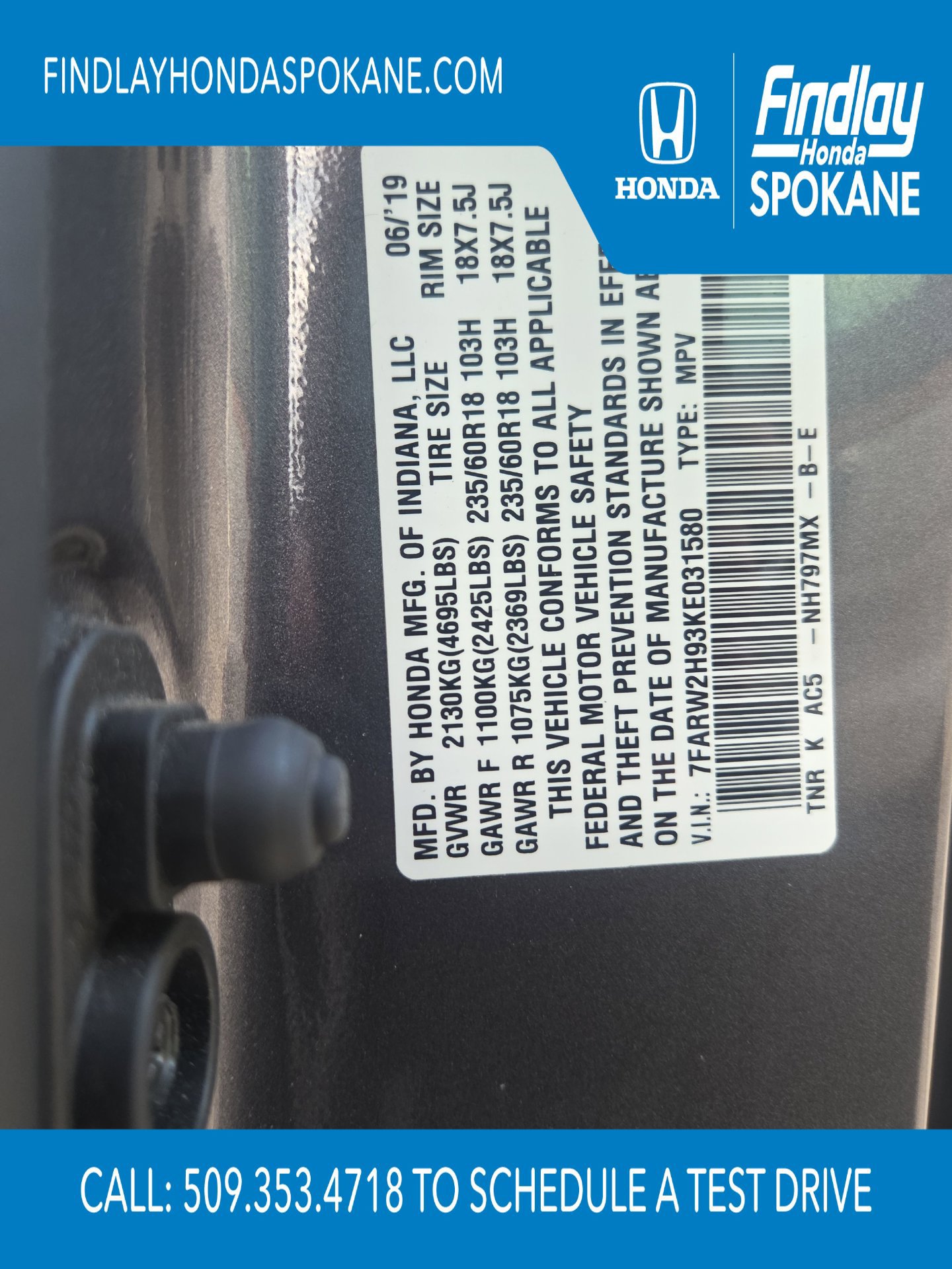 Used 2019 Honda CR-V Touring image 28