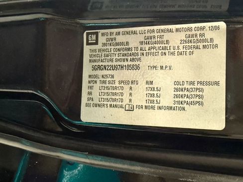 Used 2007 HUMMER H2 SUT Sport Utility Pickup 4D image 36