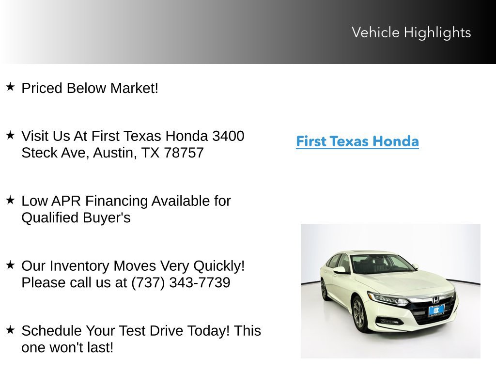 Used 2018 Honda Accord EX-L image 10