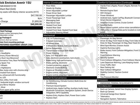 New 2025 Buick Envision Avenir image 3