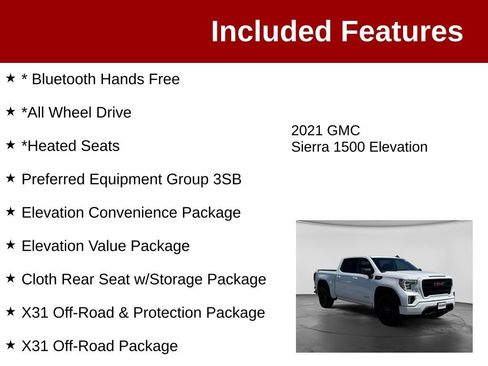 Used 2021 GMC Sierra 1500 Elevation AWD/4WD image 3