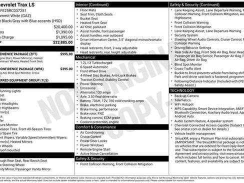 Used 2024 Chevrolet Trax LS w/ LS Convenience Package FWD image 4