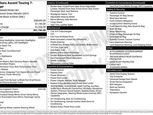 Used 2024 Subaru Ascent Touring image 33