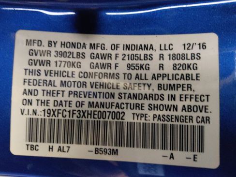 Used 2017 Honda Civic EX-T image 33