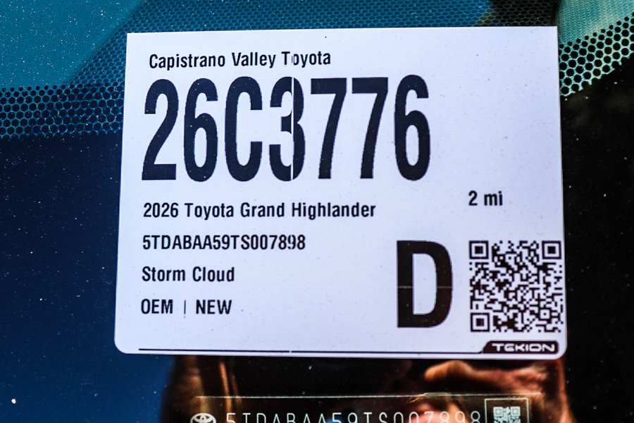 New 2026 Toyota Grand Highlander XLE FWD image 28