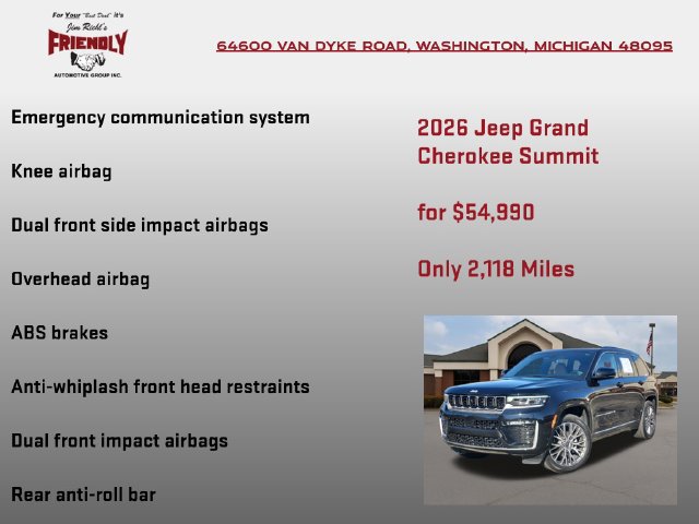 Used 2026 Jeep Grand Cherokee Summit AWD/4WD image 25