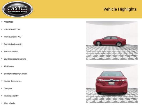 Used 2013 Toyota Camry XLE FWD image 3