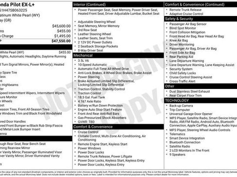 Used 2025 Honda Pilot EX-L image 16