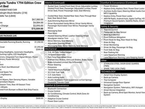 New 2026 Toyota Tundra 1794 Edition AWD/4WD image 7