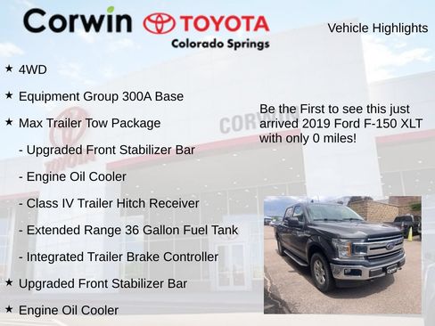 Used 2019 Ford F150 XLT w/ Max Trailer Tow Package AWD/4WD image 4