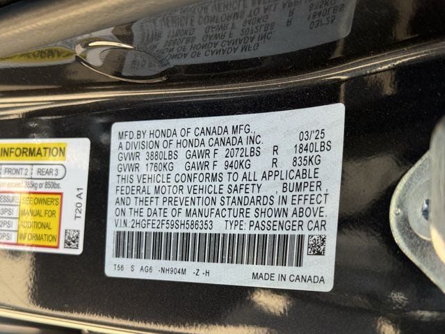 Used 2025 Honda Civic Sport image 33