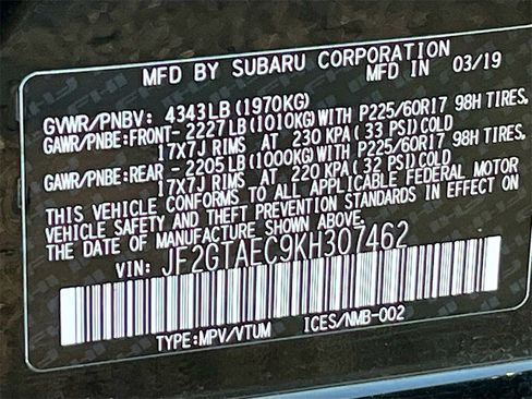 Used 2019 Subaru Crosstrek 2.0i Premium w/ Eyesight System image 30