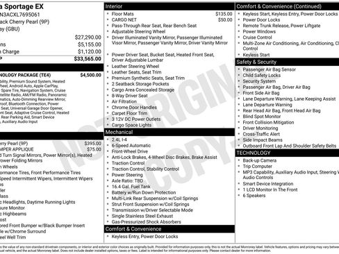Used 2020 Kia Sportage EX w/ EX Technology Package FWD image 2