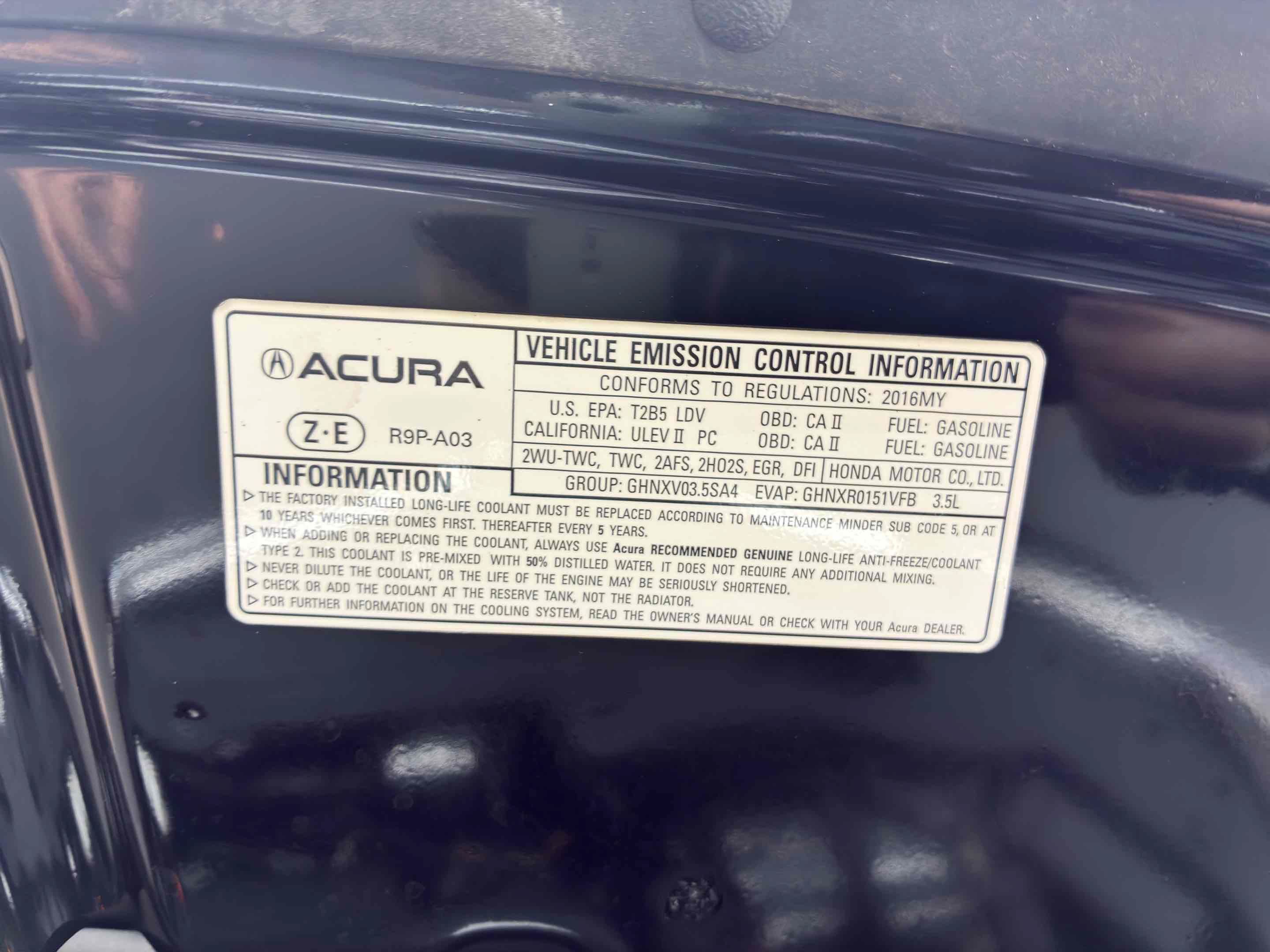 Used 2016 Acura RLX w/ Advance Package FWD image 68