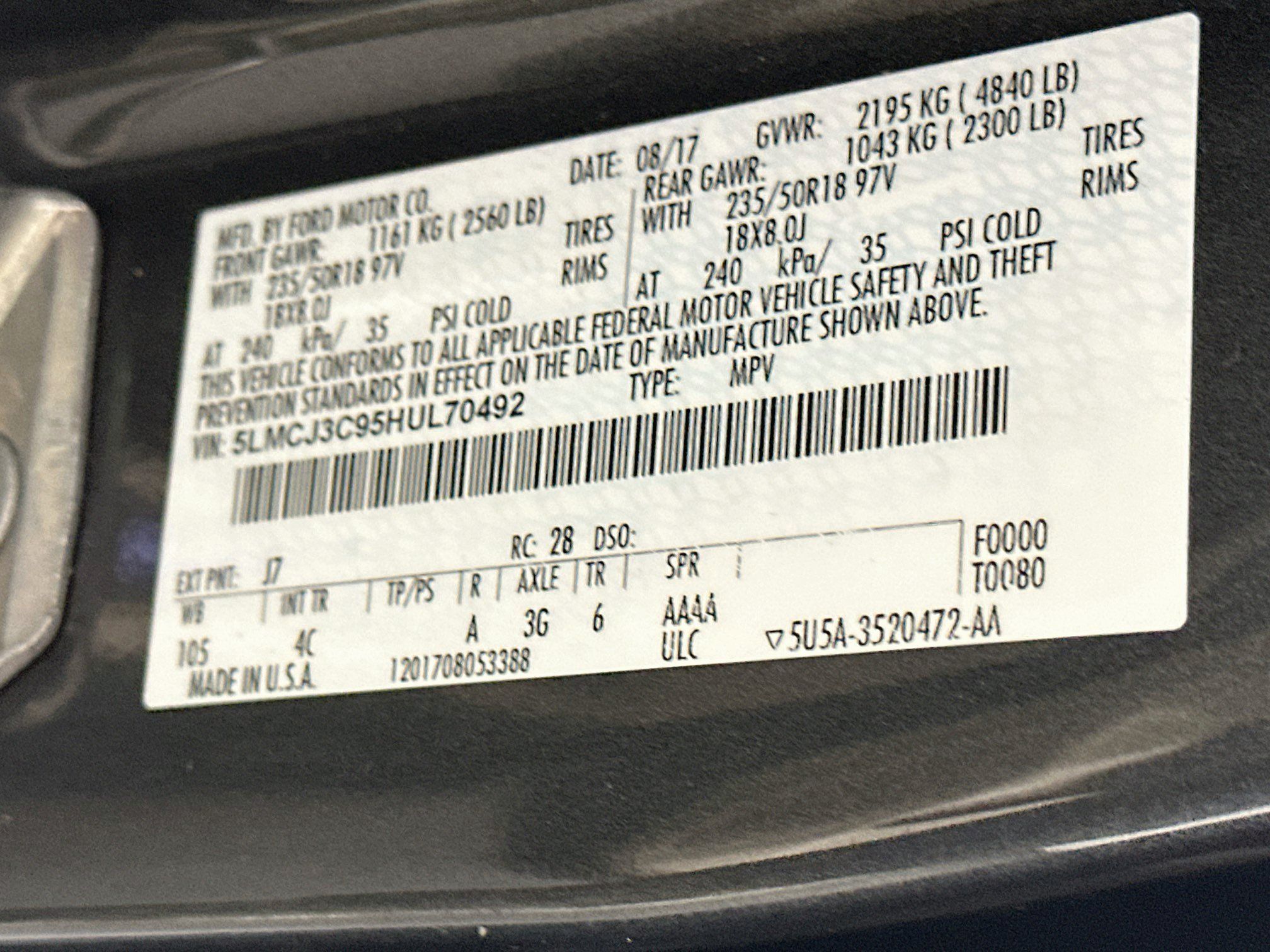 Used 2017 Lincoln MKC Reserve FWD image 12