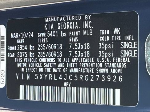 Used 2024 Kia Sorento S w/ Panoramic Sunroof Package FWD image 31