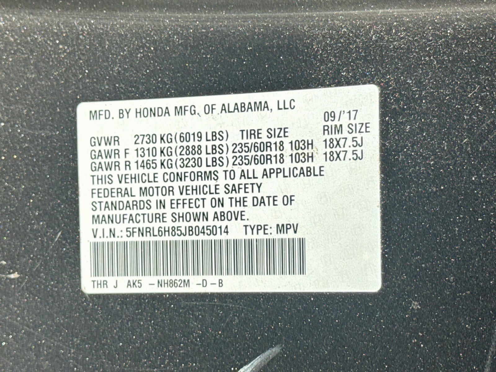 Used 2018 Honda Odyssey Touring image 33