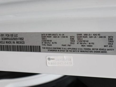 Used 2025 RAM ProMaster 3500 w/ Convenience Group FWD image 47