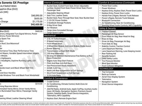 Certified 2021 Kia Sorento SX FWD image 2