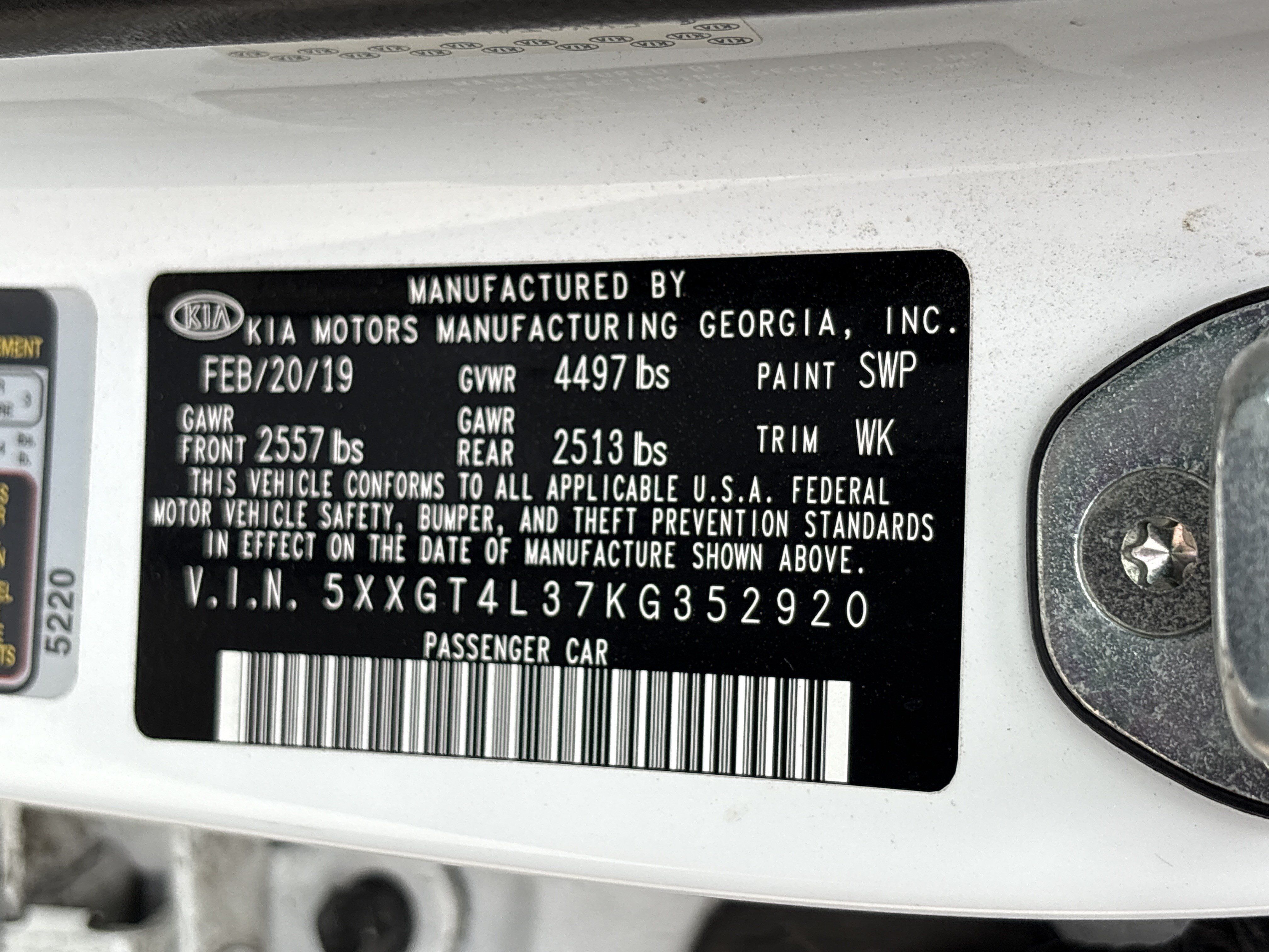 Used 2019 Kia Optima LX w/ LX 17" Wheel Package FWD image 33
