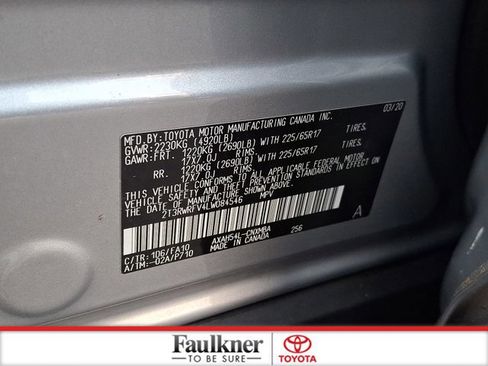 Certified 2020 Toyota RAV4 XLE image 26