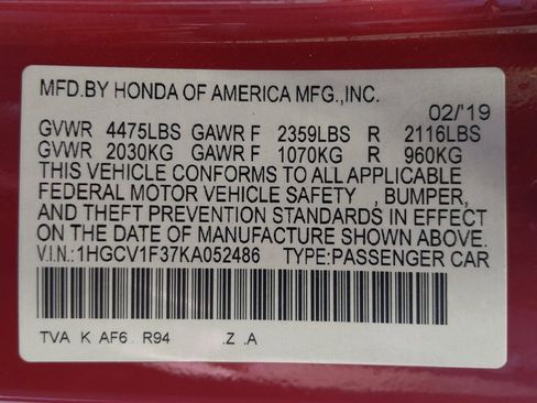 Used 2019 Honda Accord Sport image 33
