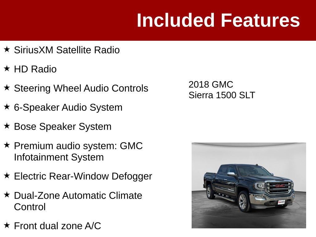 Used 2018 GMC Sierra 1500 SLT AWD/4WD image 4