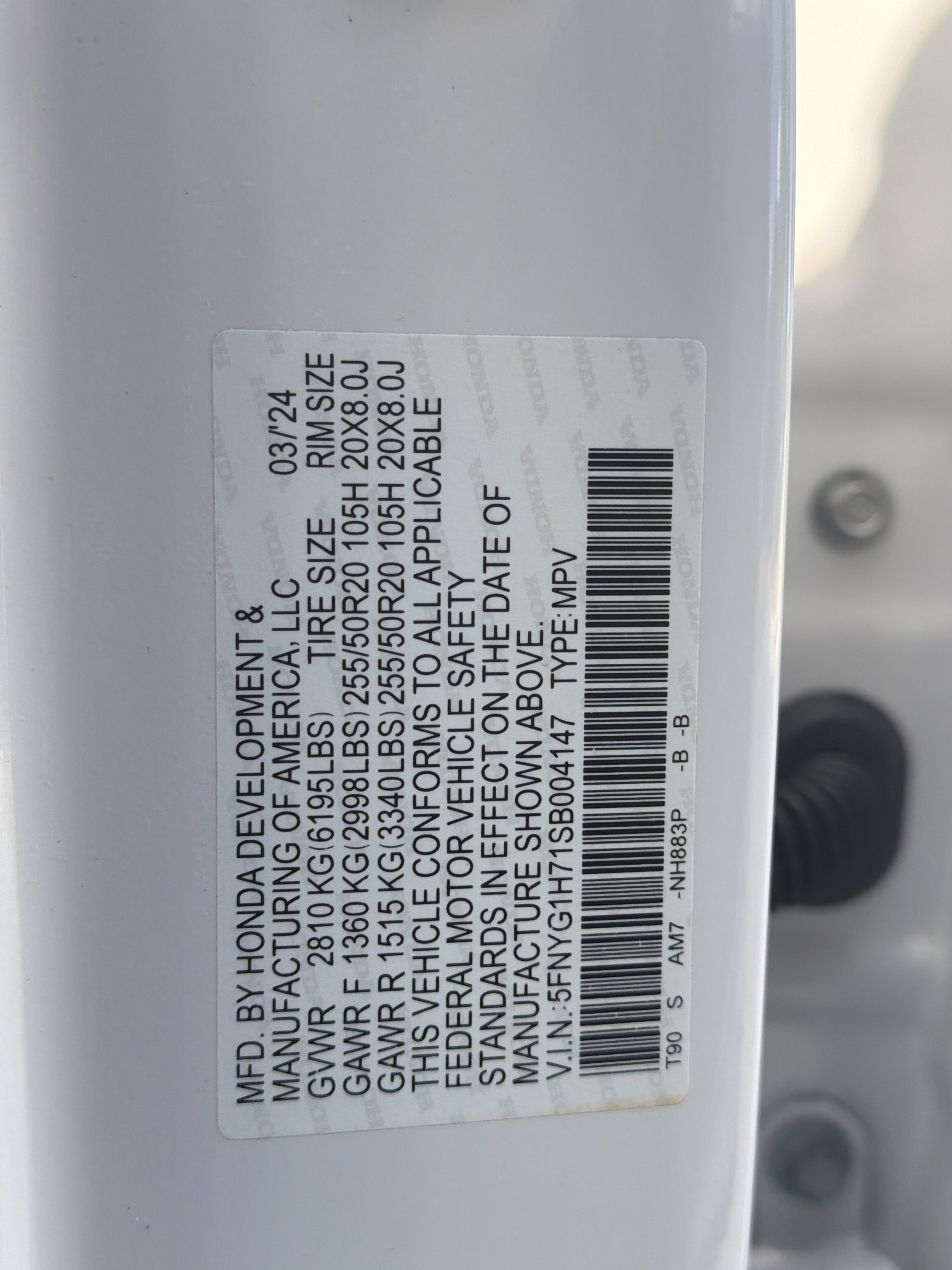 Certified 2025 Honda Pilot Touring image 36