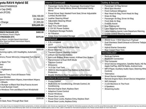 Used 2026 Toyota RAV4 SE w/ Convenience Package AWD/4WD image 33