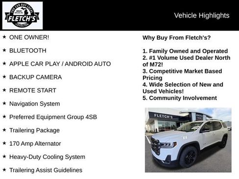 Used 2022 GMC Acadia AT4 w/ Trailering Package AWD/4WD image 2