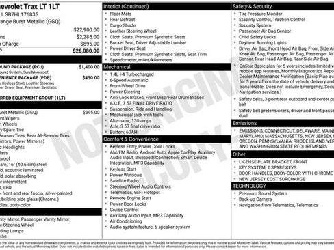 Used 2017 Chevrolet Trax LT w/ Sun & Sound Package image 39