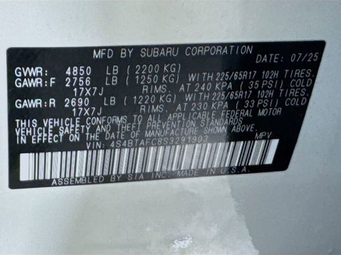 Used 2025 Subaru Outback Premium AWD/4WD image 42
