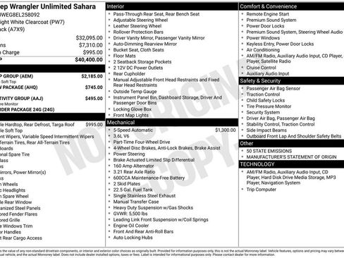 Used 2014 Jeep Wrangler Unlimited Sahara w/ Dual Top Group image 13
