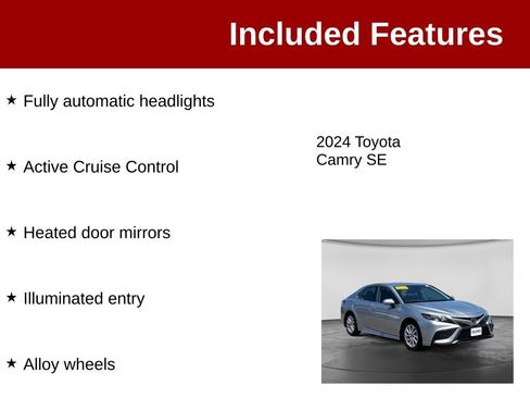 Used 2024 Toyota Camry SE FWD image 4