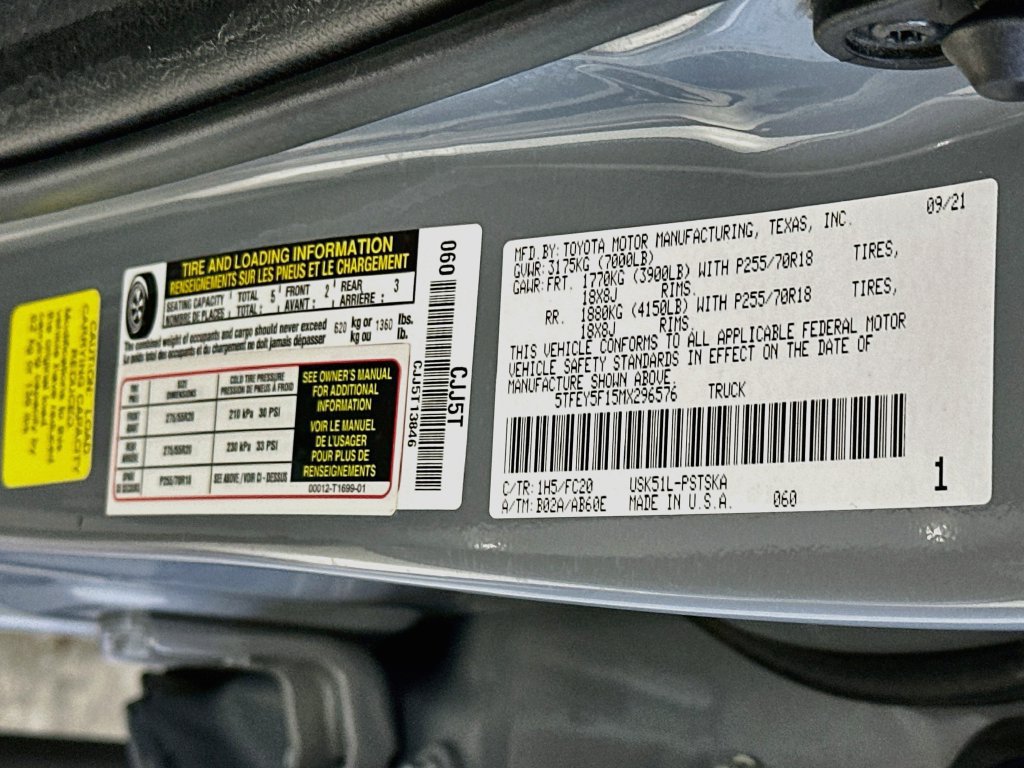 Used 2021 Toyota Tundra SR5 RWD image 34