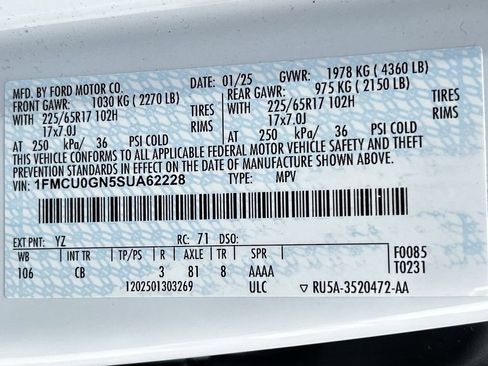 Used 2025 Ford Escape Active FWD image 34