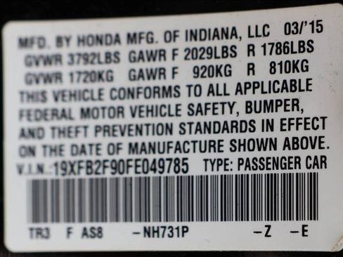Used 2015 Honda Civic EX-L image 16