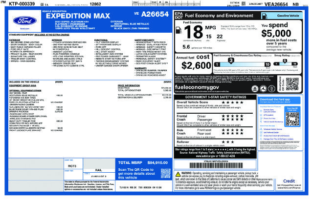 New 2027 Ford Expedition Max Platinum w/ Driver's Package AWD/4WD image 24