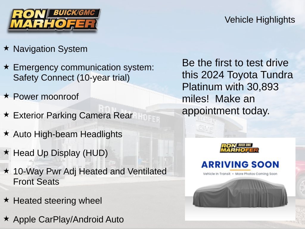 Used 2024 Toyota Tundra Platinum AWD/4WD image 3