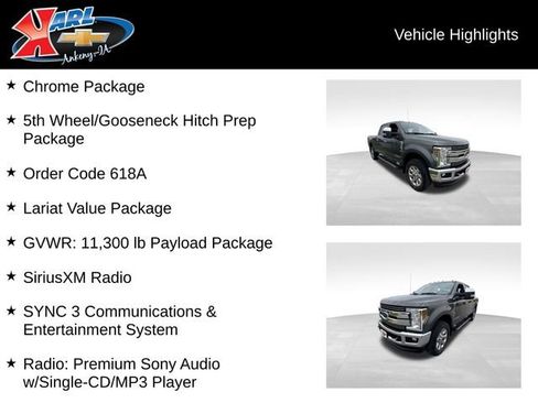 Used 2018 Ford F350 Lariat w/ Chrome Package AWD/4WD image 2
