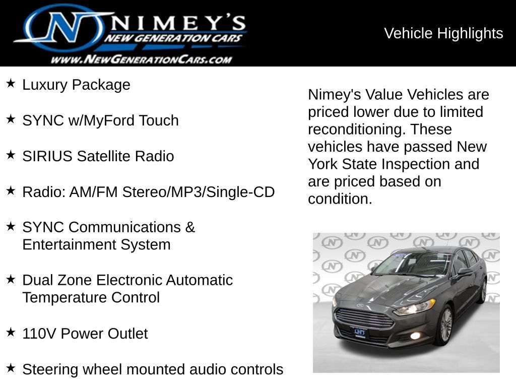 Used 2015 Ford Fusion SE w/ Equipment Group 202A AWD/4WD image 11