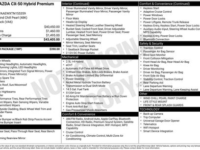 New 2026 MAZDA CX-50 2.5 Hybrid w/ Weather Package