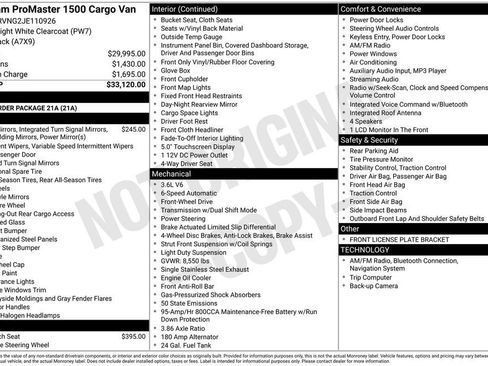 Used 2018 RAM ProMaster 1500 image 23