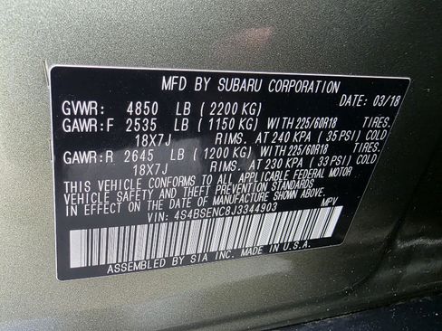 Used 2018 Subaru Outback 3.6R Limited AWD/4WD image 23
